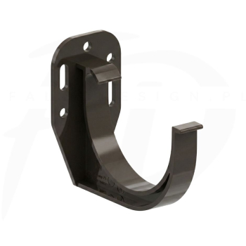 Hak doczołowy PVC firmy KROP ⌀ 100 kolor ciemny brąz